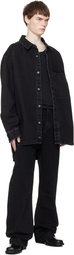 Entire Studios Black Herculean Denim Shirt