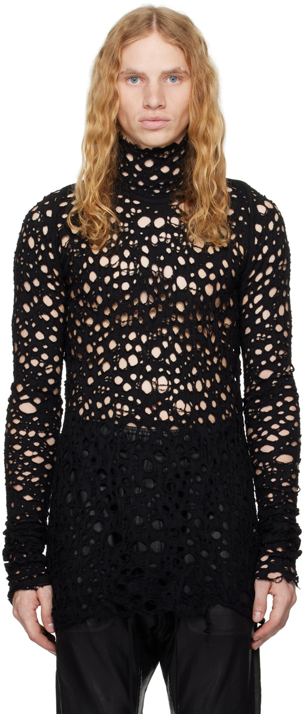 Black Drape Top by Julius on Sale