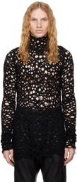 Julius Black Ruptured Turtleneck