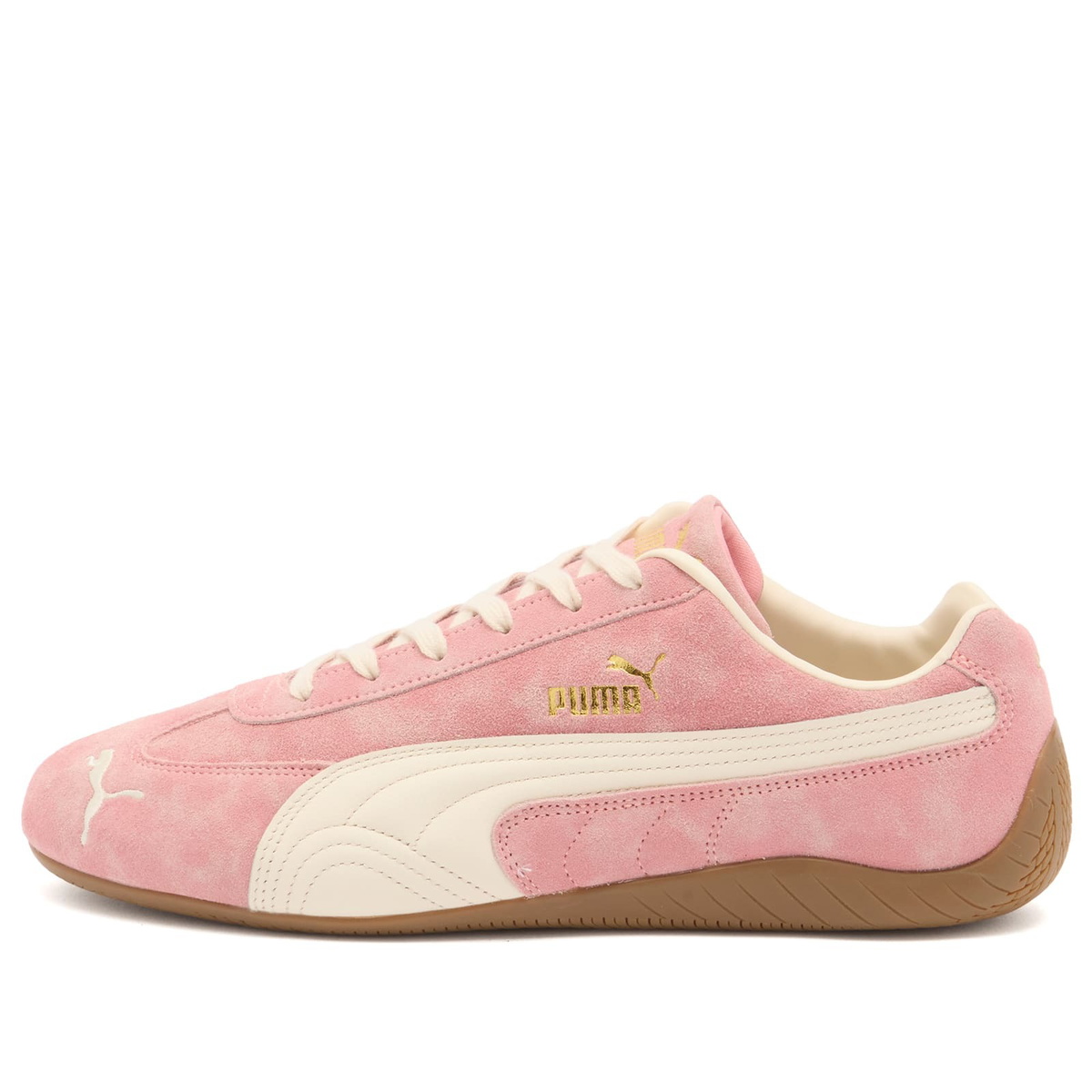 Puma Speedcat Faded Sneaker in Carnation Pink/Alpine Snow