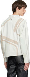 Deadwood Off-White Hiro Leather Moto Jacket