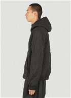 Taki Quilted Hooded Jacket in Black