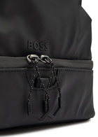 Boss Stenson Coated Faux Leather Washbag - Black - One Size