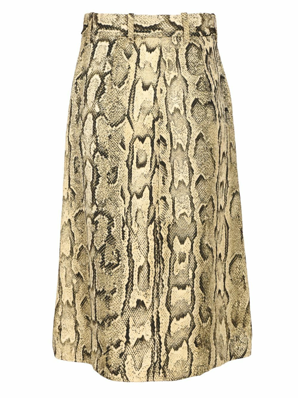 Dries Van Noten sheraz Skirt With Jacquard Snake Print Dries