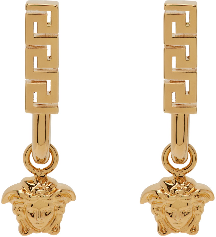 Versace Gold 'La Medusa' Earrings Versace
