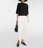 Fforme Nadja cropped wool-blend wide-leg pants