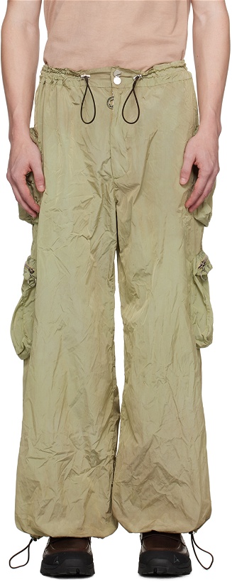 Photo: Charlie Constantinou Green Multi Pocket Trousers