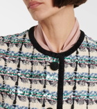 Valentino Mossi sequined cotton-blend tweed vest