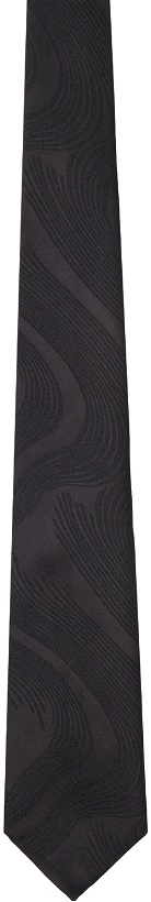 Photo: Dries Van Noten Black Swirl Tie