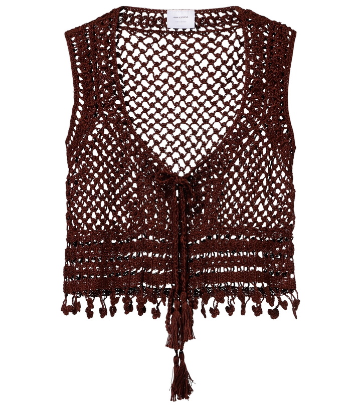 Photo: Anna Kosturova Marrakesh crochet cotton crop top
