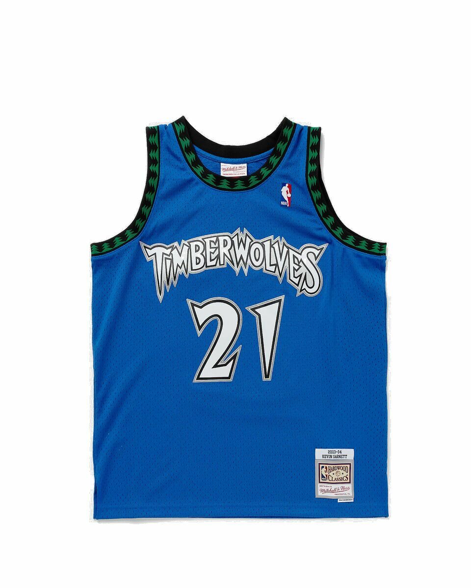 Photo: Mitchell & Ness Nba Swingman Jersey Minnesota Timberwolves 2003 04 Kevin Garnett #21 Blue - Mens - Jerseys