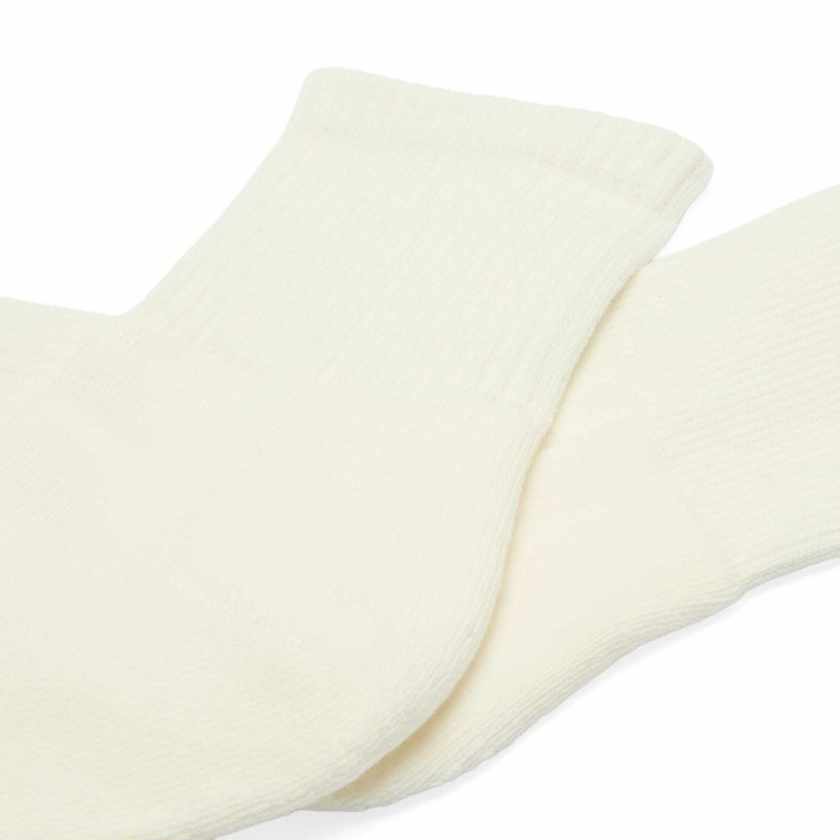 SKIMS Men's Quarter Crew Sock - 3 Pack in Chalk