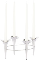 Georg Jensen Silver Bloom Taper Candle Holder