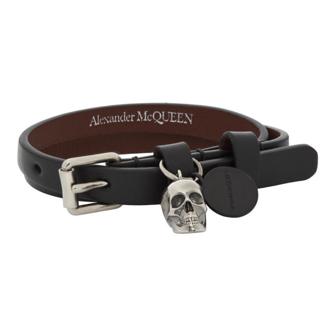 Photo: Alexander McQueen Black Graffiti Wrap Bracelet