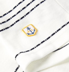 Armor Lux - Barnaby Logo-Appliquéd Striped Cotton-Jersey T-Shirt - White