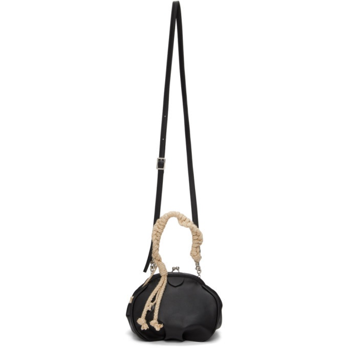Photo: Ys Black Linen Clasp Bag