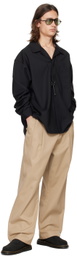 Lownn Beige Pleated Trousers