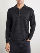 Inis Meáin - Honda 50 Linen Polo Shirt - Gray