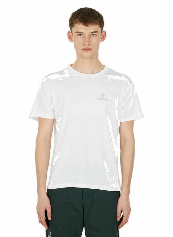 Photo: Logo Print T-Shirt in White