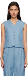 Loulou Studio Blue Arup Vest