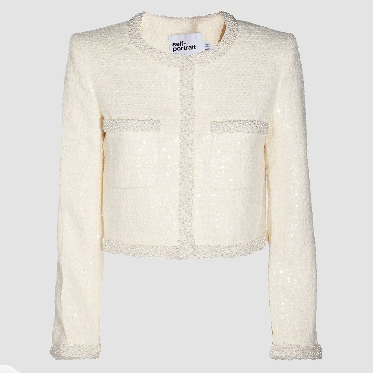 ジャケット SELF-PORTRAIT CREAM CASUAL JACKET self-portrait Cream Casual Jacket Self-Portrait