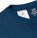 Salomon - Sense Logo-Detailed Stretch-Knit T-Shirt - Blue