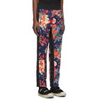 Palm Angels Blue and Black Blooming Lounge Pants