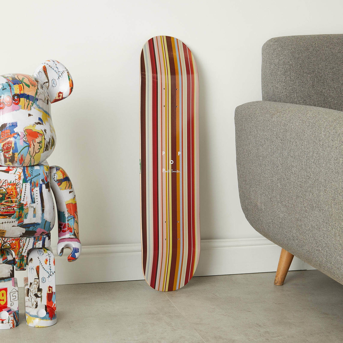 Pop Trading Company x Paul Smith Skateboard in Multi