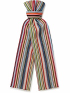 Paul Smith - Fringed Striped Cotton-Blend Scarf