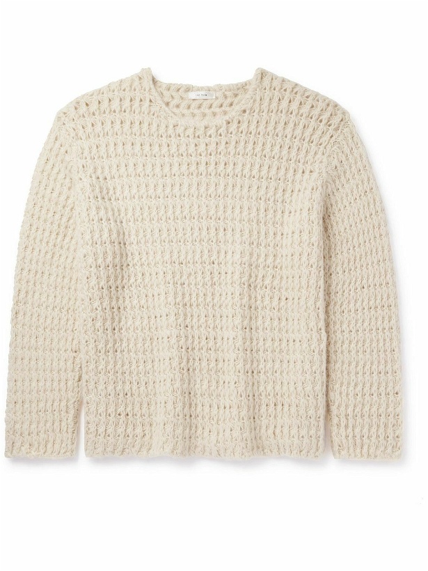 Photo: The Row - Olen Open-Knit Cashmere Sweater - Neutrals