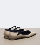 Manolo Blahnik Perdiccamod suede ballet flats