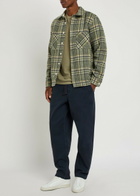 Wax London Tapered Cotton-twill Trousers Navy