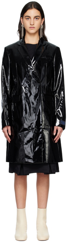 Photo: Raf Simons Black Classic Double Breasted Coat