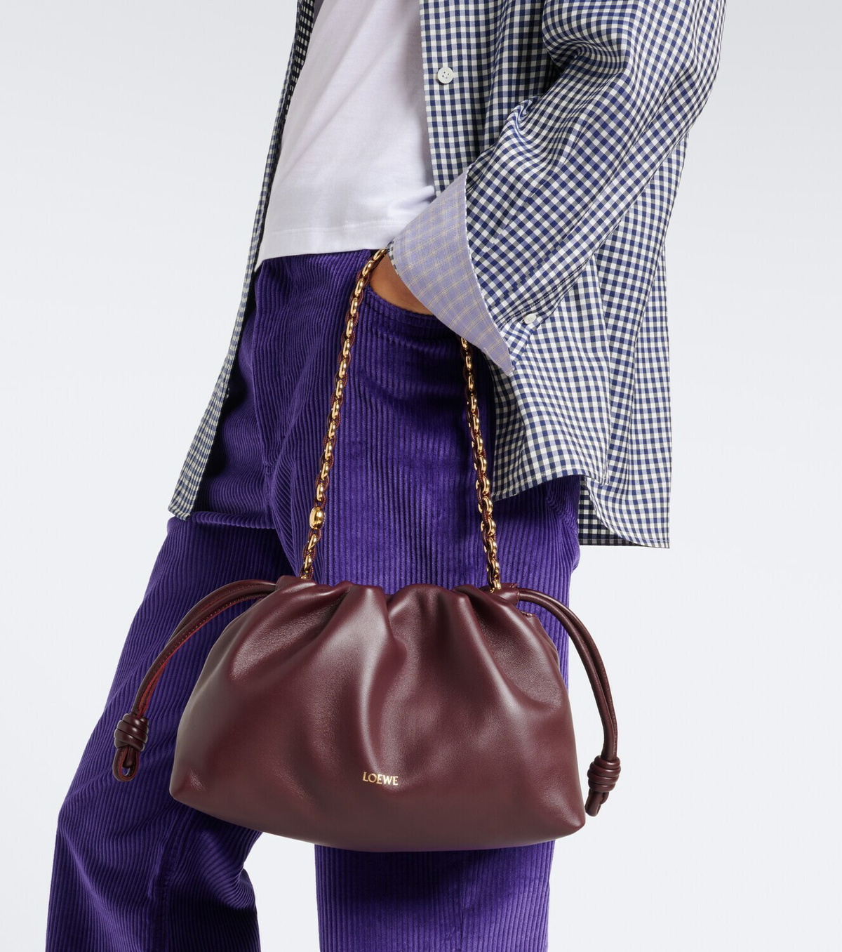 Loewe Flamenco Medium leather clutch