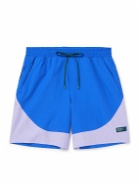 Lululemon - Pool Hybrid Pace Breaker Straight-Leg Mid-Length Mesh-Trimmed Shell Swim Shorts - Blue