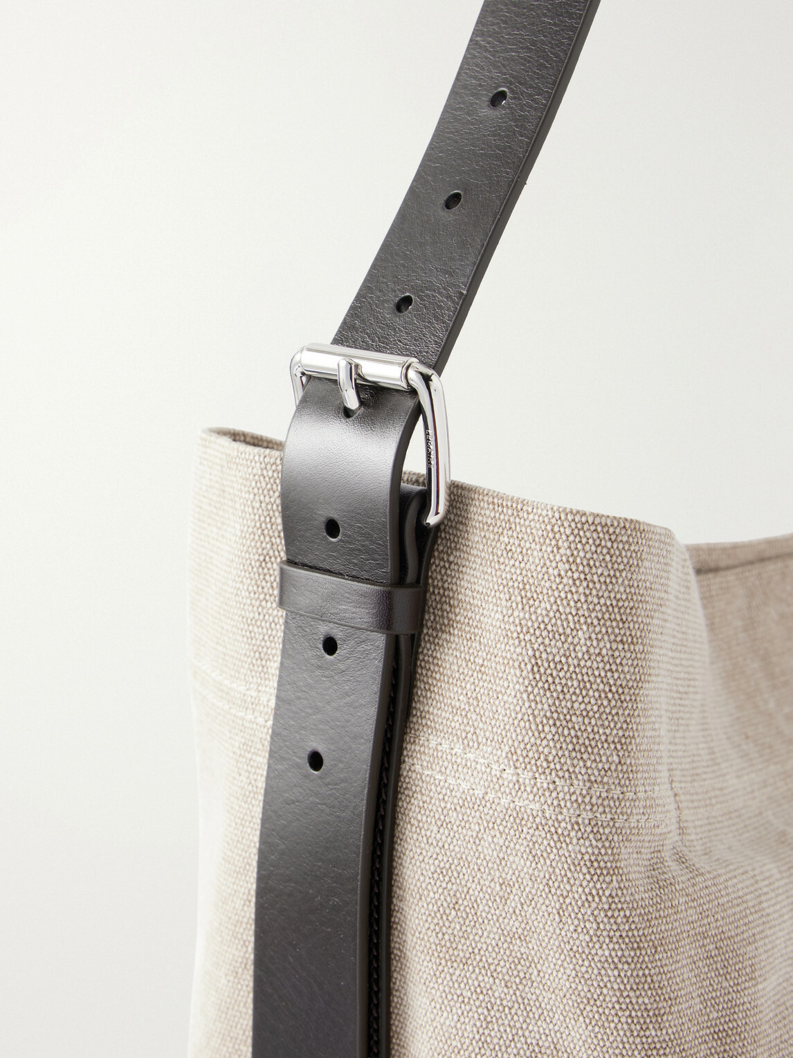 LEMAIRE - Leather-Trimmed Canvas Tote Bag