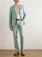 Etro - Slim-Fit Straight-Leg Linen Suit Trousers - Green