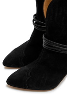 Isabel Marant étoile Dytho 70 Suede Ankle Boots Black