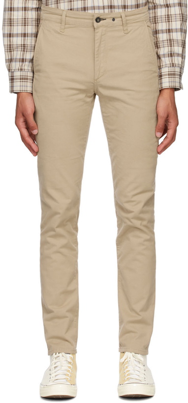 Photo: rag & bone Beige Classic Chino Trousers