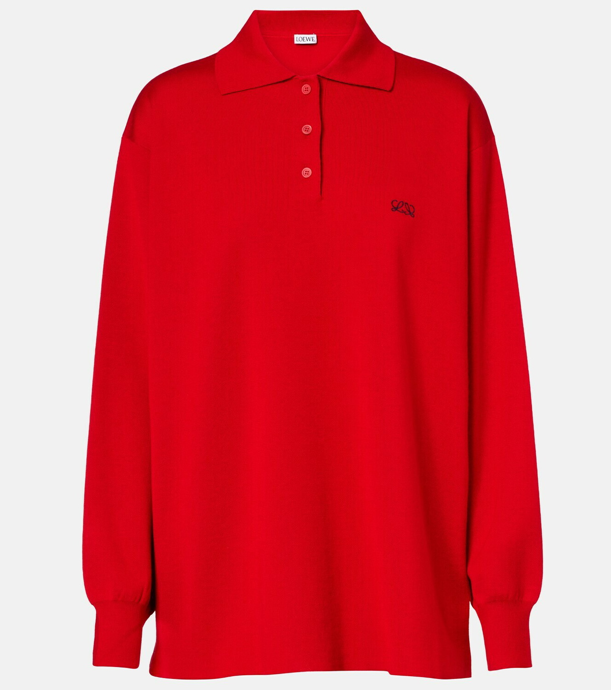 Loewe Double L cashmere-blend polo sweater