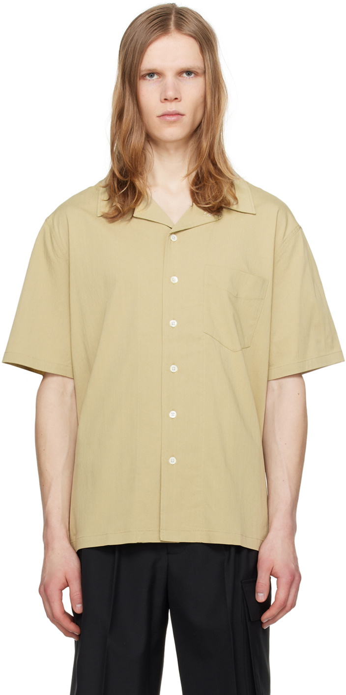 Dunst Khaki Open Collared Shirt