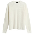 BEAMS Men's Thermal Long Sleeve T-Shirt in White