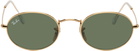 Ray-Ban Gold Oval Sunglasses