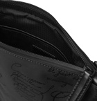 Berluti - Salou Leather-Trimmed Printed Nylon Messenger Bag - Black
