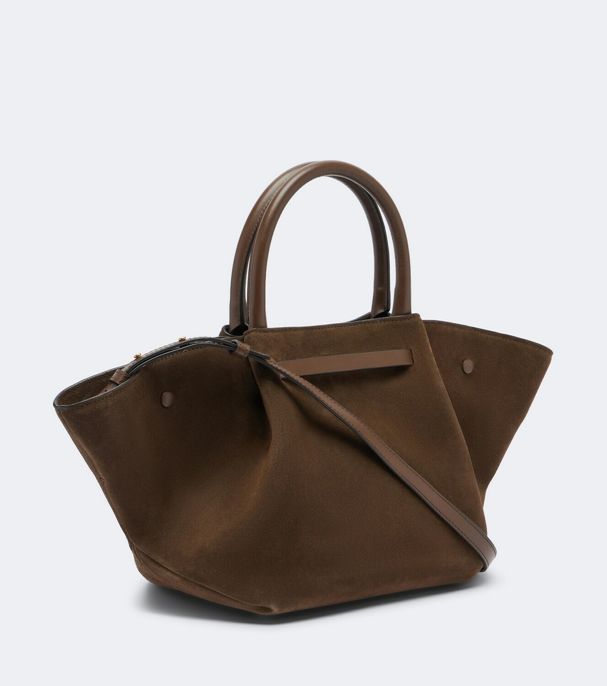 DeMellier New York Midi suede top-handle bag