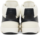 Nike Jordan Off-White & Black Air Jordan 2 Retro Sneakers