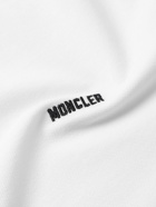 Moncler - Logo-Embroidered Cotton-Piqué Polo Shirt - White