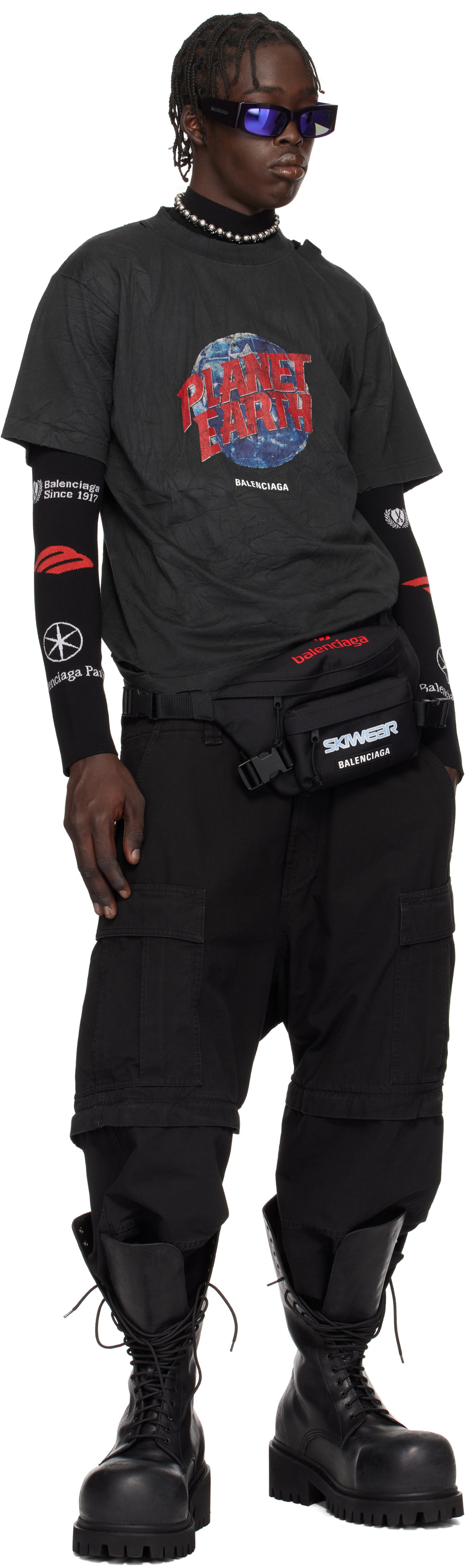 Balenciaga Black Ski Belt Bag