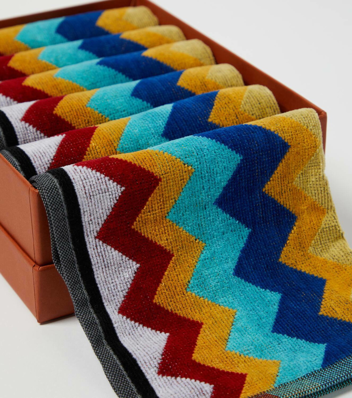 Missoni Cyrus set of 6 cotton face towels Missoni