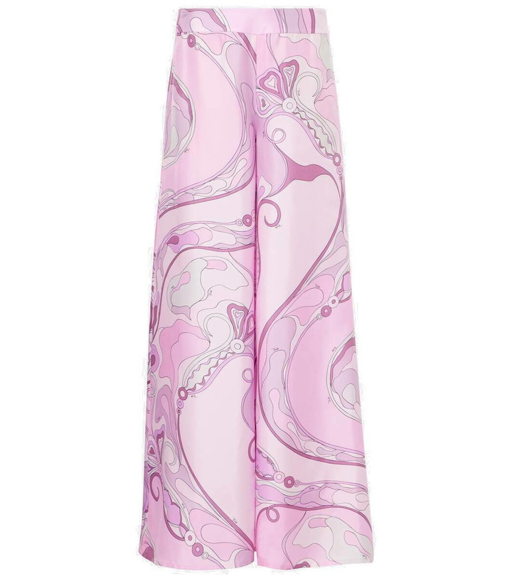 Photo: Pucci Vivara silk twill wide-leg pants